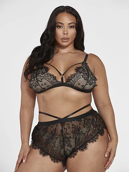 Fashion To Figure Amber Strappy Floral Lace Lingerie Set 2 Fashion To Figure Amber Strappy Floral Lace Lingerie Set - Image 2