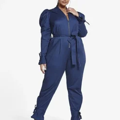 Fashion To Figure Rochelle Puff Sleeve Jumpsuit -Pleasures SHOP x 0aed30b6 13bc 4537 8dce 528ca2e284e1