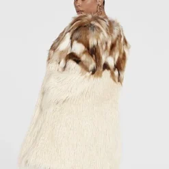 Fashion To Figure Lisa Mixed Faux Fur Coat 12 Fashion To Figure Lisa Mixed Faux Fur Coat -Pleasures SHOP x 0b4dd89b 0552 45fd a847 490989a259f7