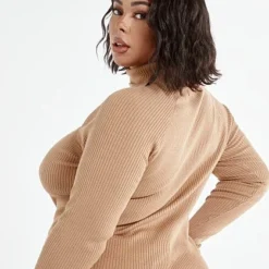 Fashion To Figure Colette Mock Neck Cutout Top