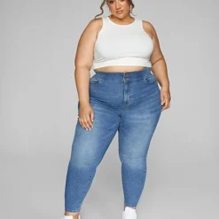 Fashion To Figure The Limitless Jegging In Med Blue Wash - Tall Inseam -Pleasures SHOP x 0c1029c1 a6ee 4876 a383 7bf582b2f7a1 1