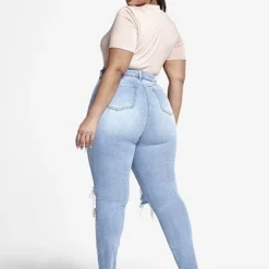 Fashion To Figure High Rise Skinny Destructed Ankle Jeans -Pleasures SHOP x 0c8e269a 32f8 423d b10d 742cac13edf1