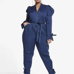 Fashion To Figure Rochelle Puff Sleeve Jumpsuit -Pleasures SHOP x 0cd989c8 b0f6 4d95 9a1f c1efbe624cc4