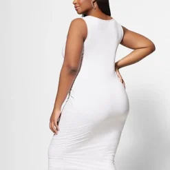 Fashion To Figure Signature - White Sleeveless Everyday Midi