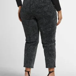 Fashion To Figure Black Wash High Rise Paperbag Waist Jeans -Pleasures SHOP x 1043f687 1e5f 47eb 819f 472b3ae6b6af