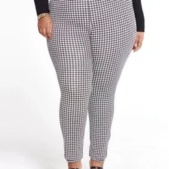 Fashion To Figure Sasha Houndstooth Good Form Ponte Knit Pants -Pleasures SHOP x 10a05fcc 4231 4dce baa3 af22cb41e87c