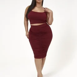 Fashion To Figure Chantel Pull-on Bodycon Skirt -Pleasures SHOP x 10ba5e64 f110 43a9 b946 c158d5a76329