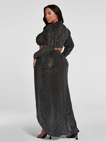 Fashion To Figure Leandra Front Slit Maxi Skirt 4 Fashion To Figure Leandra Front Slit Maxi Skirt - Image 4