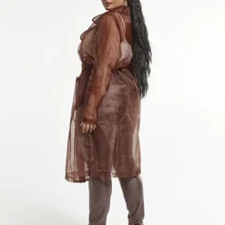 Fashion To Figure Francine Organza Trench Coat -Pleasures SHOP x 11e0b642 3527 4860 b570 df8dc32d2761