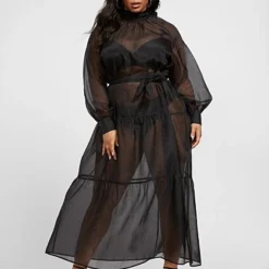 Fashion To Figure Amaris Organza Maxi Dress