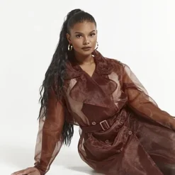 Fashion To Figure Francine Organza Trench Coat -Pleasures SHOP x 15b624a2 e5fd 4394 85d0 63bca06f04c7