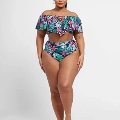 Fashion To Figure Sienna Bandeau Ruffle Bikini Top -Pleasures SHOP x 15e5d86e 3fdd 44e2 a22a bfd9aa0eaeca