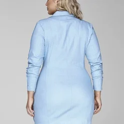 Fashion To Figure Kira Denim Blazer Dress 6 Fashion To Figure Kira Denim Blazer Dress -Pleasures SHOP x 160b0d57 0a25 481d a579 be8160f24208