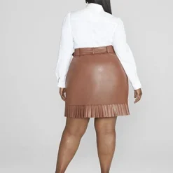 Fashion To Figure Mimi Pleated Faux Leather Skirt 5 Fashion To Figure Mimi Pleated Faux Leather Skirt -Pleasures SHOP x 165ad65c aa0c 4921 9fb1 34f398061726