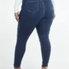 Fashion To Figure Medium Wash High Rise Studded Curvy Skinny Jeans