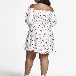 Fashion To Figure Tatiana Cherry Print Wrap Skirt