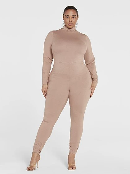 Fashion To Figure FTF Essentials - The Long Sleeve Mockneck Catsuit 2 Fashion To Figure FTF Essentials - The Long Sleeve Mockneck Catsuit - Image 2