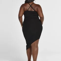 Fashion To Figure Waverly Faux Wrap Skirt -Pleasures SHOP x 16a2aba6 61a5 4c09 9cd4 f13988c0e180