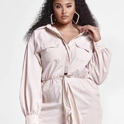 Fashion To Figure Raquel Tie Front Romper -Pleasures SHOP x 174ef05e 03c0 4385 85d3 0ea2e0118774