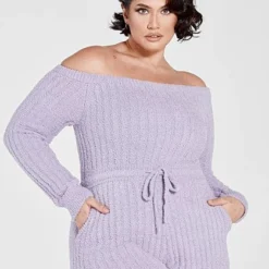 Fashion To Figure The Cuddle Off-The-Shoulder Jumpsuit -Pleasures SHOP x 17f0b762 d456 4970 b54d 0dd15650fba0