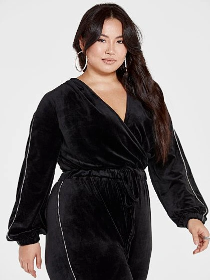 Fashion To Figure Amber Velour Jumpsuit 5 Fashion To Figure Amber Velour Jumpsuit - Image 5