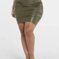 Fashion To Figure Bree Faux Leather Bodycon Skirt -Pleasures SHOP x 18440433 ae19 4ea1 82ce c1d6c771b1c1