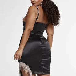 Fashion To Figure Hallie Rhinestone Trim Dress -Pleasures SHOP x 188f7ab2 f30c 4b7a 93d3 23a61ab76973