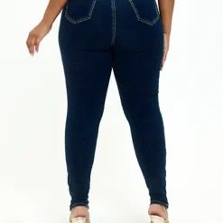 Fashion To Figure Dark Wash High Rise Super Skinny Jeans - Tall Inseam -Pleasures SHOP x 1ba61604 58a8 46ee 8b1d da1e078f6bba 1