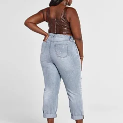 Fashion To Figure High Rise Relaxed Fit Straight Leg Jeans -Pleasures SHOP x 1bbbd510 32e0 4eed b3b2 421a2c67f061