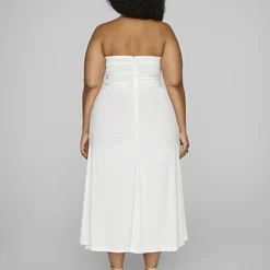 Fashion To Figure Crystal Crossneck Midi Dress