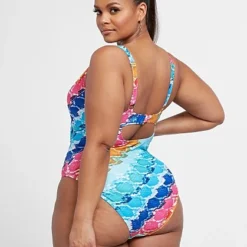 Fashion To Figure Amanda Multicolor Snake Print One-Piece Swimsuit -Pleasures SHOP x 1bff3e48 4213 494a 92dc 82a397cc6183