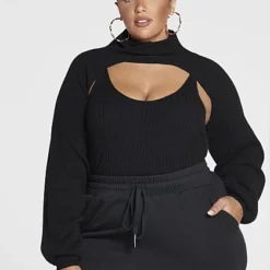 Fashion To Figure Sofia Sweater Shrug And Tank Set -Pleasures SHOP x 1c499e6f a9ba 488e b105 c70660af7063