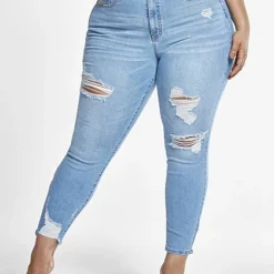 Fashion To Figure Light Wash Curvy Distressed Ankle Length Skinny Jeans 7 Fashion To Figure Light Wash Curvy Distressed Ankle Length Skinny Jeans -Pleasures SHOP x 1c71de4b 1e0c 4dfa 87d4 25eeb21d5e84 1