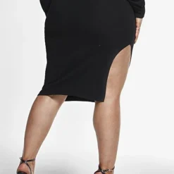 Fashion To Figure Natalie Skirt With High Slit -Pleasures SHOP x 1d1fe350 21d0 4fa3 b8db 9c2494b3c480