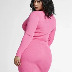 Fashion To Figure Ashley Zip Front Sweater Dress -Pleasures SHOP x 1d8b89e2 4a02 43fe 89dd 41e73e39ceb2