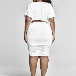 Fashion To Figure Doreen Ruched Bodycon Skirt -Pleasures SHOP x 1dc49a48 8897 42f8 bba1 09fe89e63c15