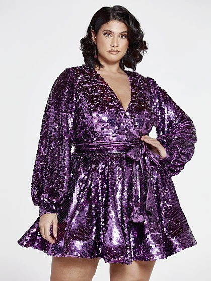 Fashion To Figure The Glow Up Sequin Flare Dress - Patrick Starrr X FTF 5 Fashion To Figure The Glow Up Sequin Flare Dress - Patrick Starrr X FTF - Image 5