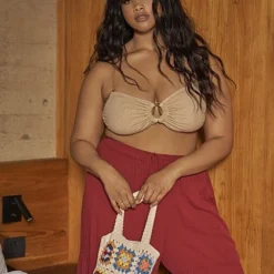 Fashion To Figure Ariella Tie Waist Tiered Pants