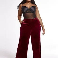 Fashion To Figure Earned It! Velvet Wide Leg Pants - SRV X FTF -Pleasures SHOP x 1e5f90b2 554e 4197 be6c 8c23449f2f74