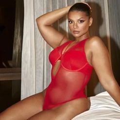 Fashion To Figure Vanessa Cut Out Mesh Bodysuit -Pleasures SHOP x 1eba6aaa a102 4f07 b9e4 9ae5d63a6f6d