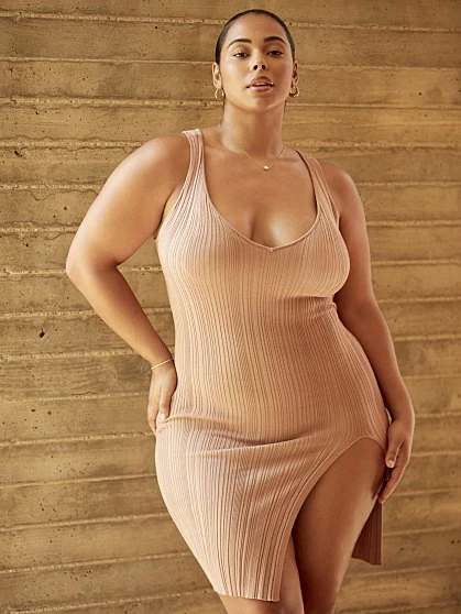 Fashion To Figure Genevieve Ribbed Knit Dress 4 Fashion To Figure Genevieve Ribbed Knit Dress - Image 4