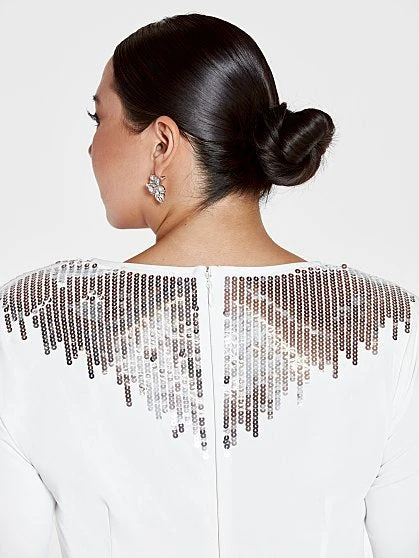 Fashion To Figure Kimberly Sequin Detail Keyhole Gown 5 Fashion To Figure Kimberly Sequin Detail Keyhole Gown - Image 5