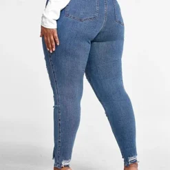 Fashion To Figure High Rise Medium Wash Destructed Jeggings 10 Fashion To Figure High Rise Medium Wash Destructed Jeggings -Pleasures SHOP x 1ff79ca9 abf5 42a3 a910 9c52ec2a50c8