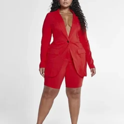 Fashion To Figure The City Blazer In Red
