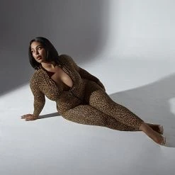 Fashion To Figure Brandee Cheetah Print Catsuit