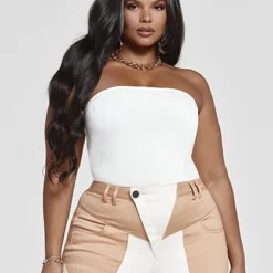 Fashion To Figure High Rise Colorblock Skinny Jeans - Tall Inseam 8 Fashion To Figure High Rise Colorblock Skinny Jeans - Tall Inseam -Pleasures SHOP x 23885770 a672 4d11 a951 7a6b1fb06015