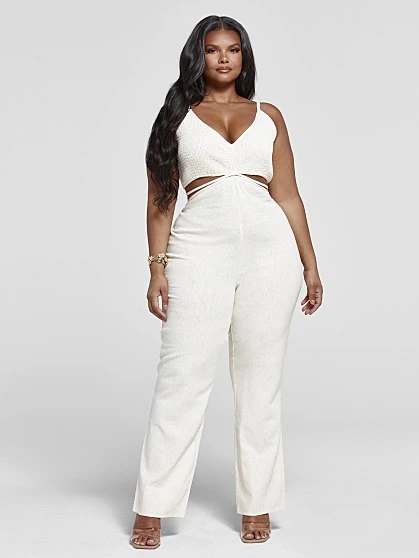Fashion To Figure Jerrika Sleeveless Cutout Jumpsuit 3 Fashion To Figure Jerrika Sleeveless Cutout Jumpsuit - Image 3
