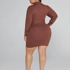 Fashion To Figure Julia Belted Sweater Dress -Pleasures SHOP x 25643e74 cc3f 44cc beb1 085eee245ac2