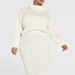 Fashion To Figure Julia Drop Sleeve Turtleneck Sweater