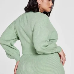 Fashion To Figure Cordelia Volume Sleeves Cardigan - Gabi Fresh X FTF -Pleasures SHOP x 26e052fa 0dd2 464f 9572 ea43986a63cc